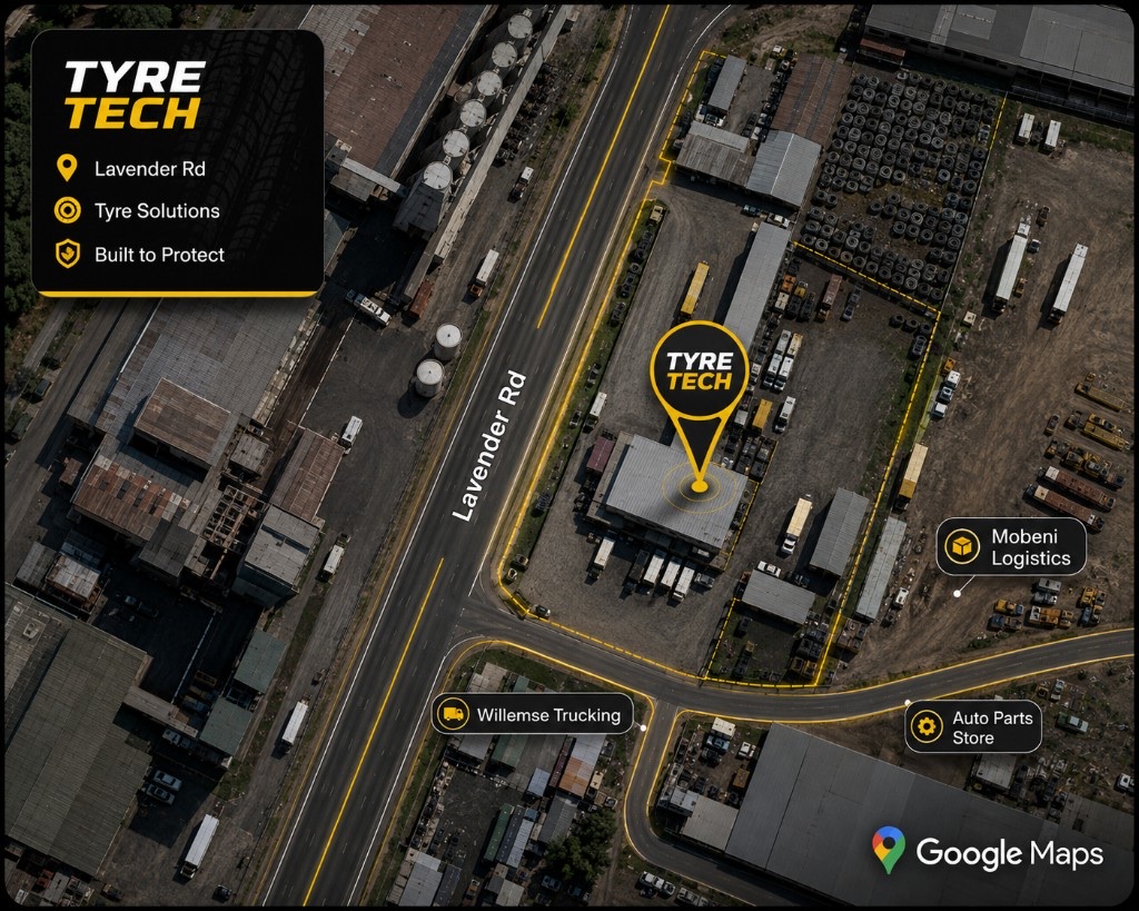 Tyre Tech location overview map, Shop 24, 65 Lavender Road, Bon Accord, Pretoria